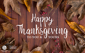 Happy Thanksgiving Email Leaves