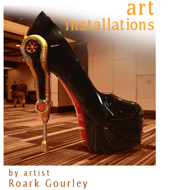 Shoe installations by Roark Gourley