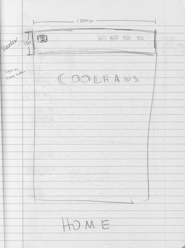 home page layout